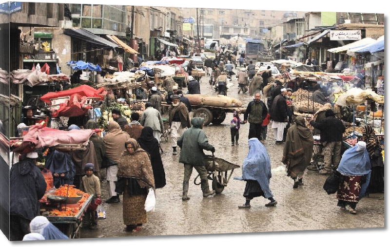 Toiles imprimées Photo d'un marché en Afghanistan