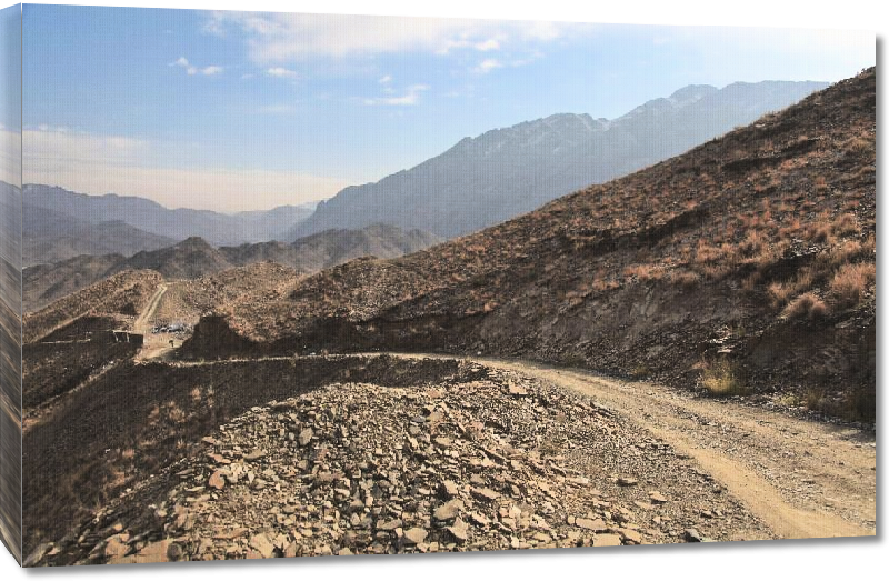 Toiles imprimées Photo chemin de montagne en Afghanistan