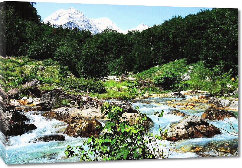 Toiles imprimées Photo rivière en Albanie