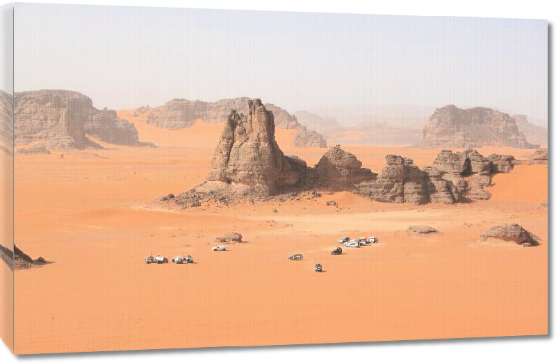 Toiles imprimées Photo paysage désert du Sahara en Algérie