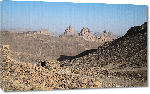Toiles imprimées Photo paysage désert du Sahara en Algérie