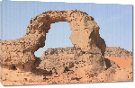 Toiles imprimées Photo paysage rocher désert du Sahara en Algérie