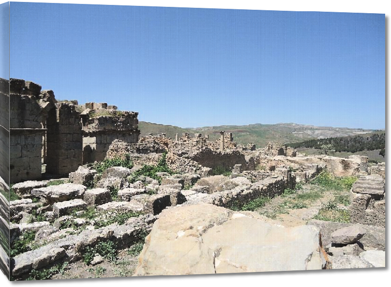 Toiles imprimées Photo ruine dans le désert d'Algérie