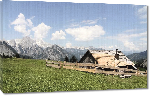 Toiles imprimées Photo refuge montagne Alpes en Haute autriche
