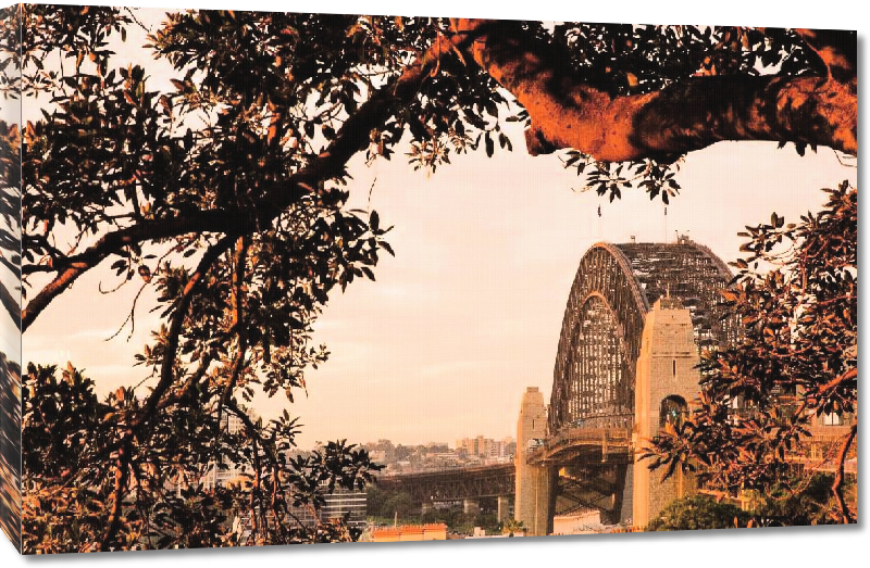 Toiles imprimées Photo pont Harbour Bridge à Sydney en Australie