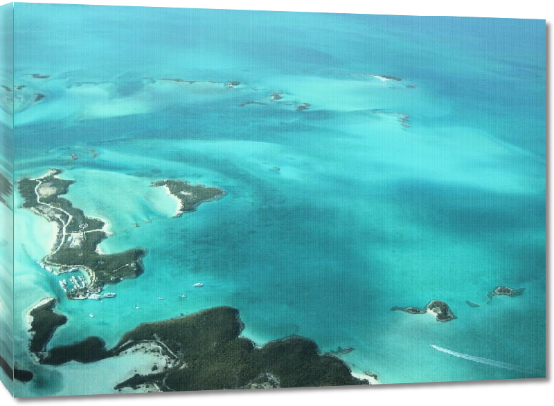 Toiles imprimées Photo vue aérienne Bahamas