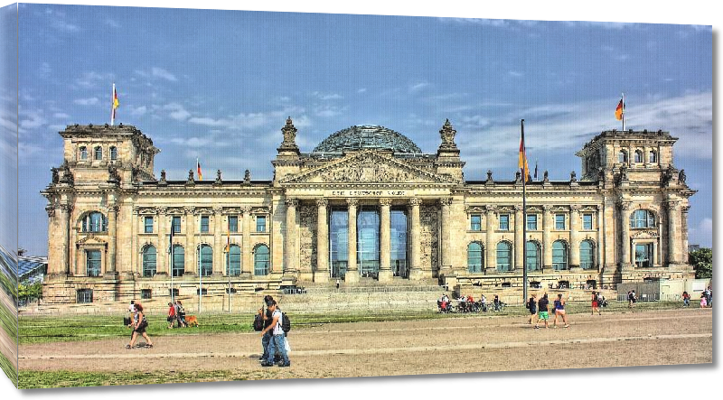 Toiles imprimées Photo du Reichstag à Berlin en Allemagne