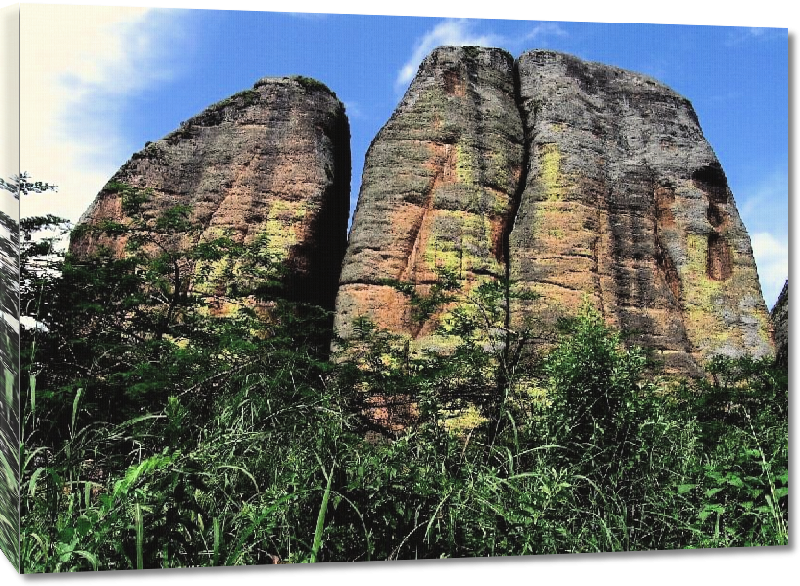 Toiles imprimées Photo rocher montagneux en Angola