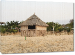 Toiles imprimées Phto maison hutte village en angola