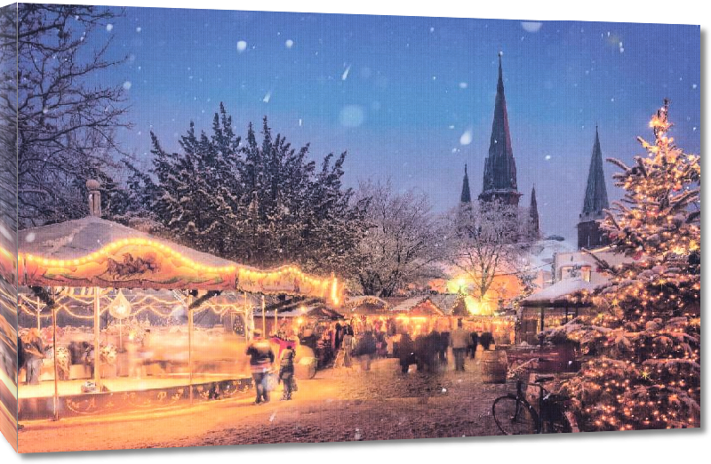 Toiles imprimées Photo d'un marché de Noël en Allemagne