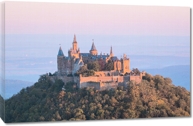 Toiles imprimées Photo du chateau de Hohenzollern en Allemagne