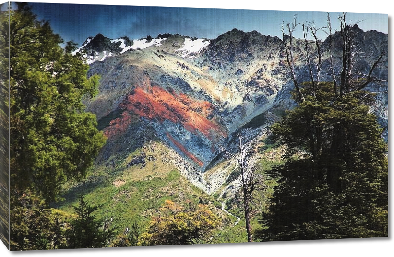 Toiles imprimées Photo montagne des Andes en Patagonie Argentine