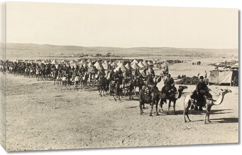 Toiles imprimées Photo troupe arabe en 1915 1er guerre mondiale 
