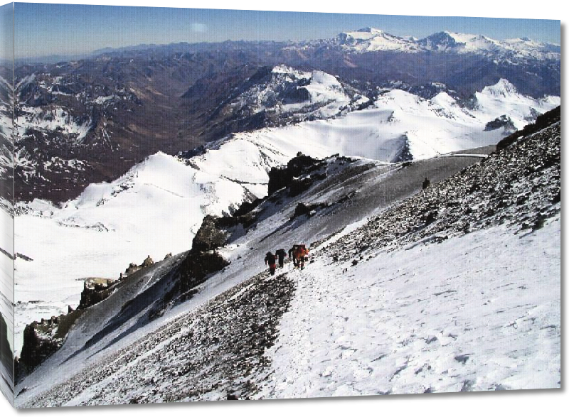 Toiles imprimées Photo expédition en montagne dans les Andes en Argentine