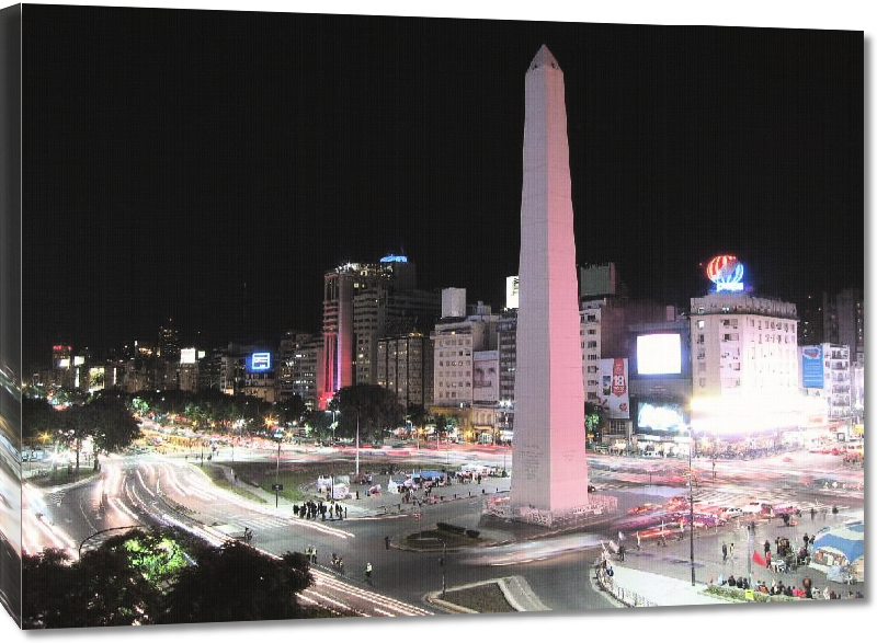 Toiles imprimées Photo nuit à Buenos Aire en Argentine