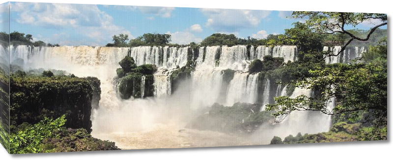 Toiles imprimées Photo des chutes d'Iguazu en argentine