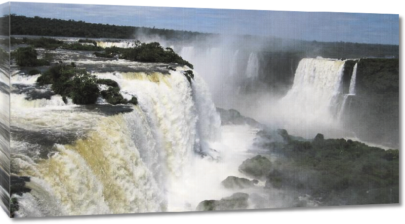 Toiles imprimées Photo des chutes d'Iguazu en argentine