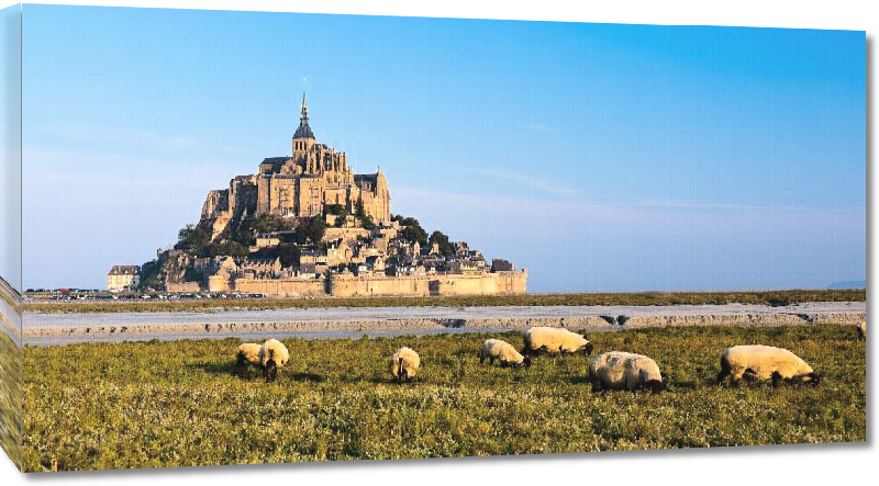 Toiles imprimées Photo du Mont Saint Michel (alpages) 