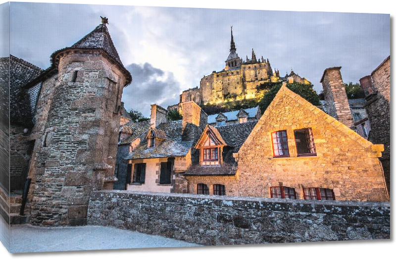 Toiles imprimées Photo du village Mont Saint Michel 