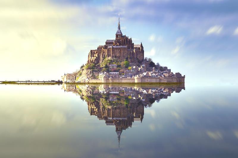 Photo du Mont Saint Michel miroir 