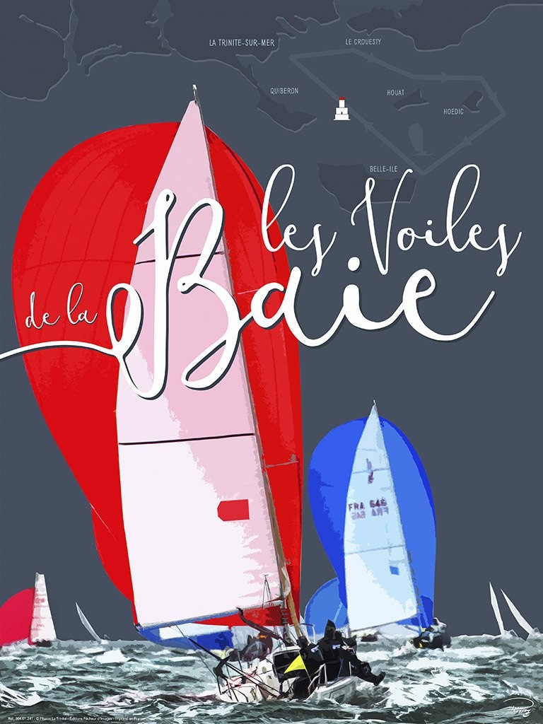 Affiche Les Voiles de la Baie, régate en Bretagne