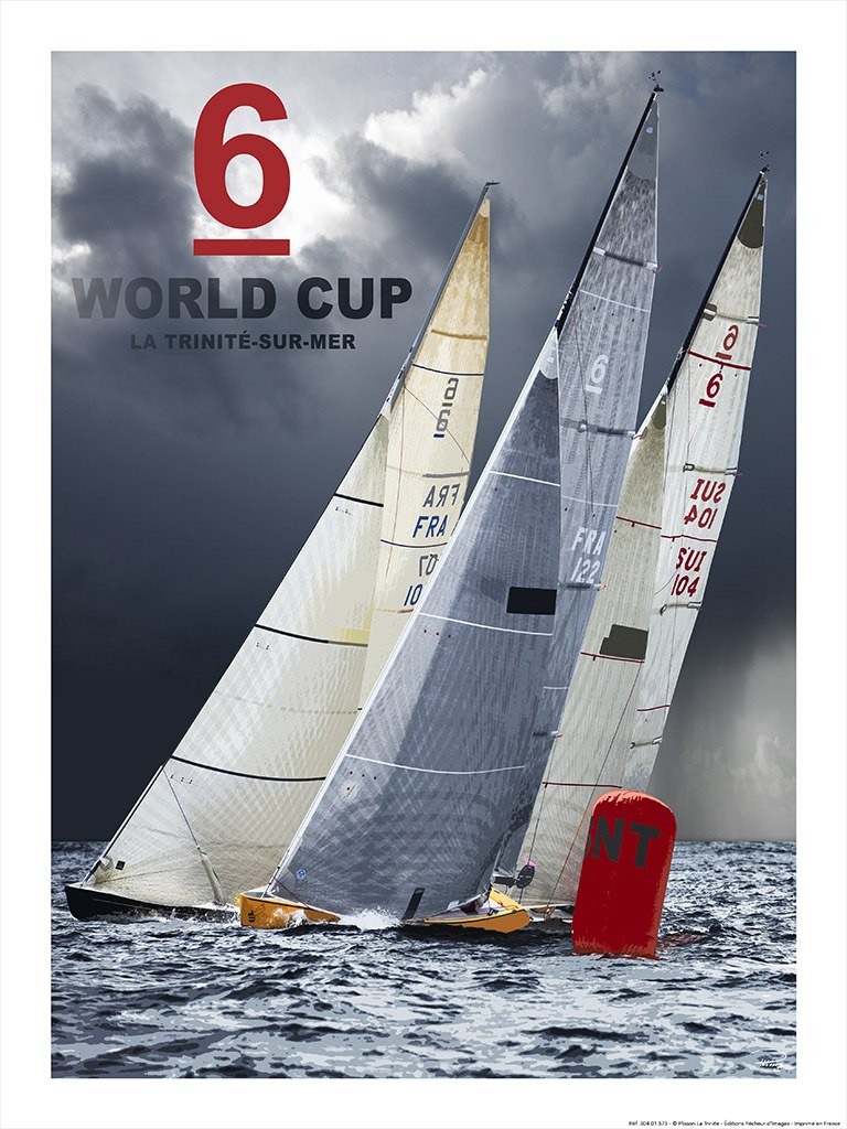 Affiche coupe du monde de 6 mètres JI en baie de Quiberon