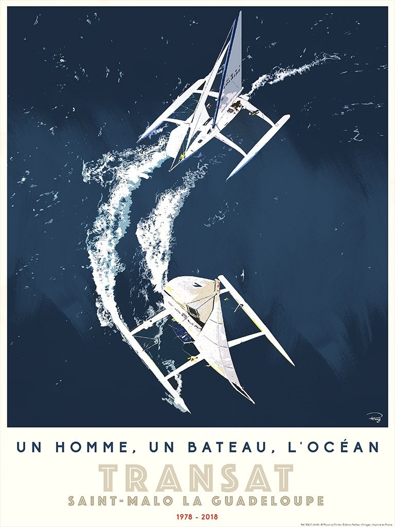 Affiche Transat Saint-Malo - La Guadeloupe