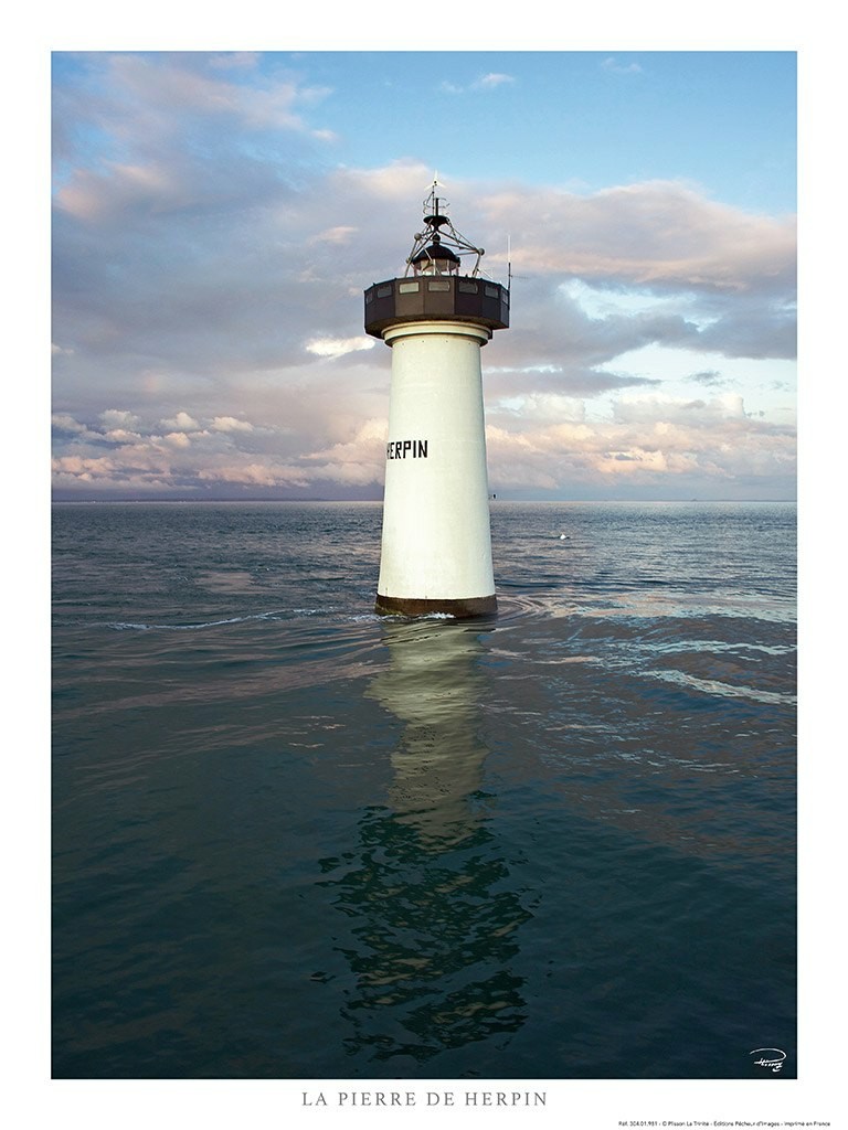 Poster photo Le phare de la Pierre de Herpin, Ille-et-Vilaine, Bretagne