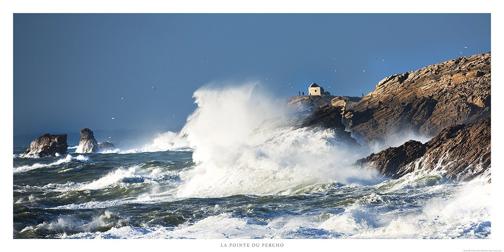 Poster photo Coup de vent sur la pointe du Percho, Morbihan