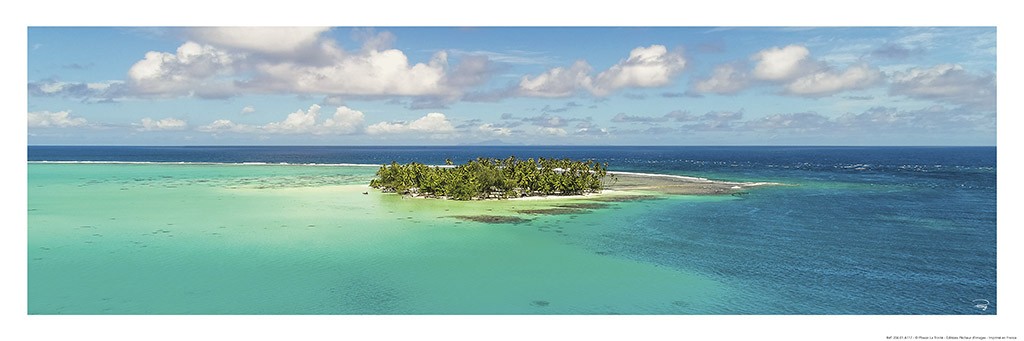 Poster photo Paradis turquoise, Polynésie francaise