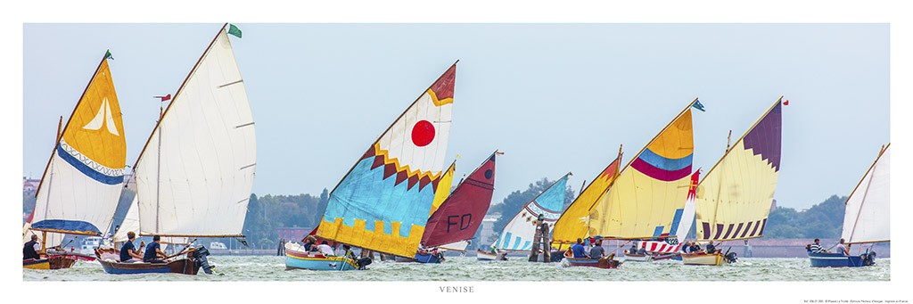 Poster photo Voiliers de tradition sur la lagune de Venise