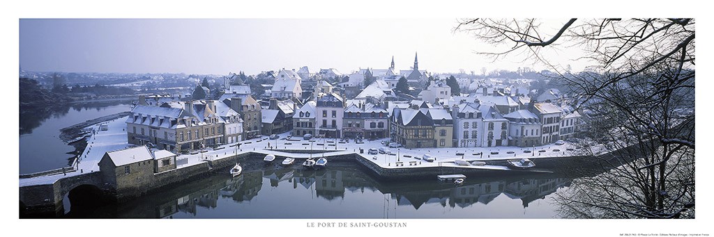 Poster photo Saint-Goustan sous la neige, Auray, Morbihan