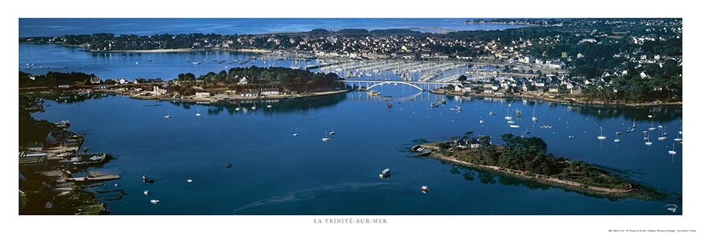 Poster photo La rivière de Crac'h et le port de la Trinité-sur-Mer, Morbihan