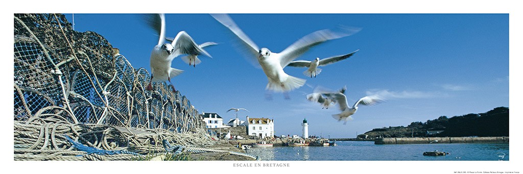 Poster photo Escale en Bretagne, Sauzon à Belle-Ile-en-Mer, Morbihan