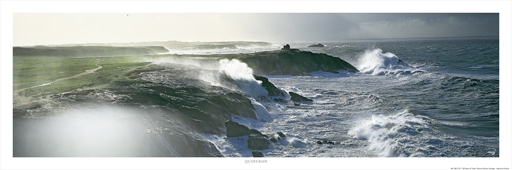 Poster photo Coup de vent sur la côte sauvage de Quiberon, Morbihan
