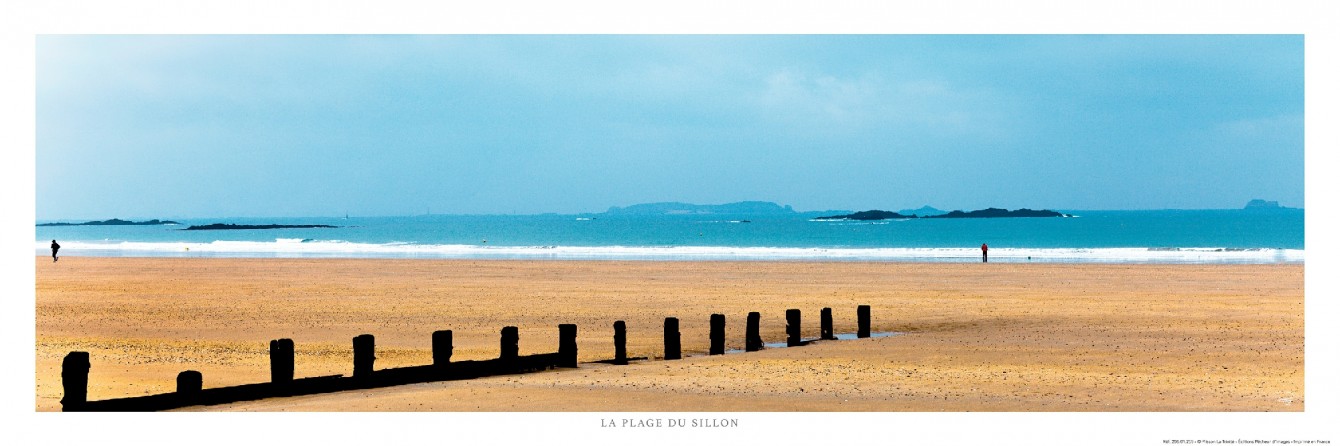 Poster photo Sur la plage à Saint-Malo, Ille-et-Vilaine