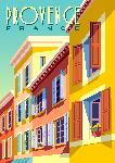 Affiche illustration Provence France