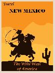 Affiche rétro vintage Nouveau Mexique