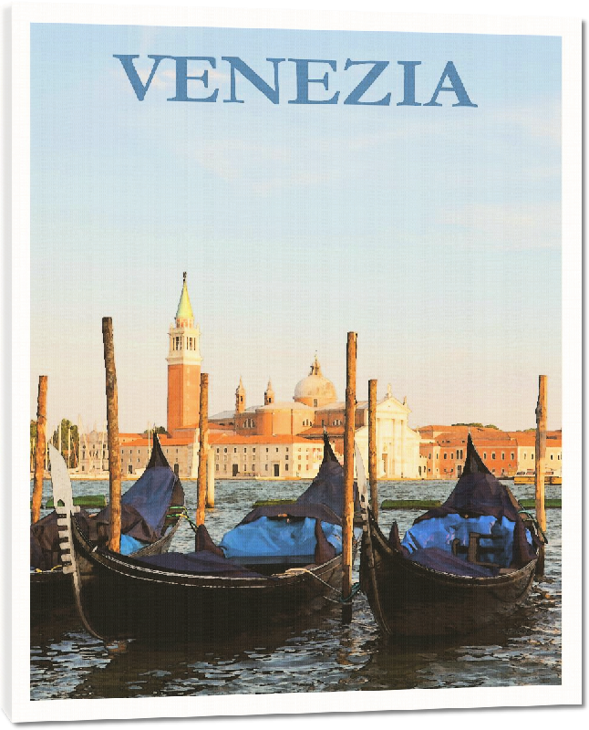 Toiles imprimées Affiche Venise italie