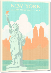 Toiles imprimées Affiche style vintage rétro New York