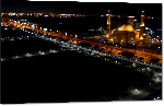 Impression sur aluminium Photo mosquée de nuit à Bahrein