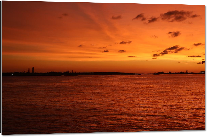 Impression sur aluminium Photo coucher soleil ocean Bahamas