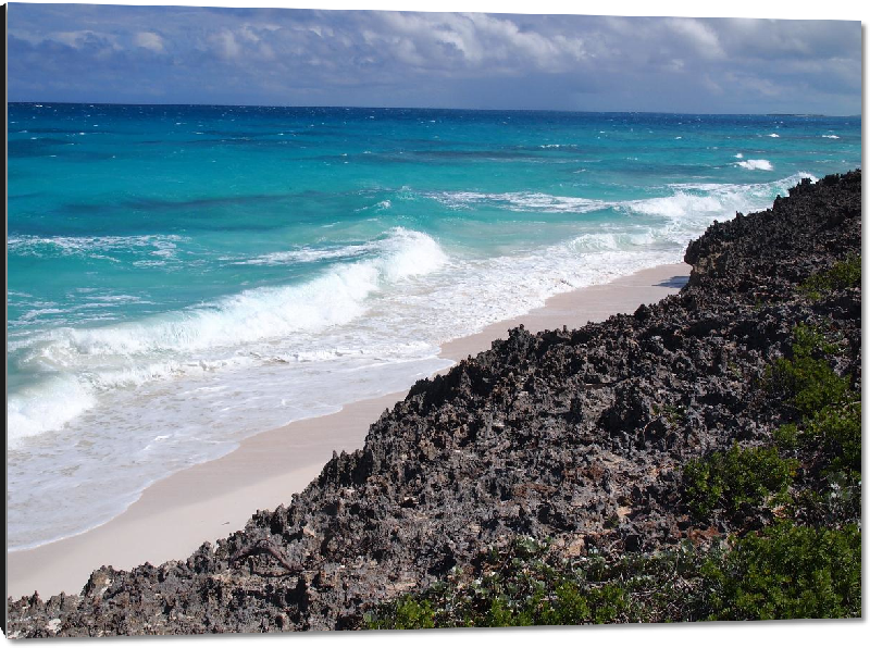 Impression sur aluminium Photo plage Bahamas