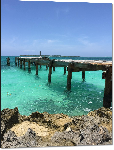 Impression sur aluminium Photo ponton plage Bahamas