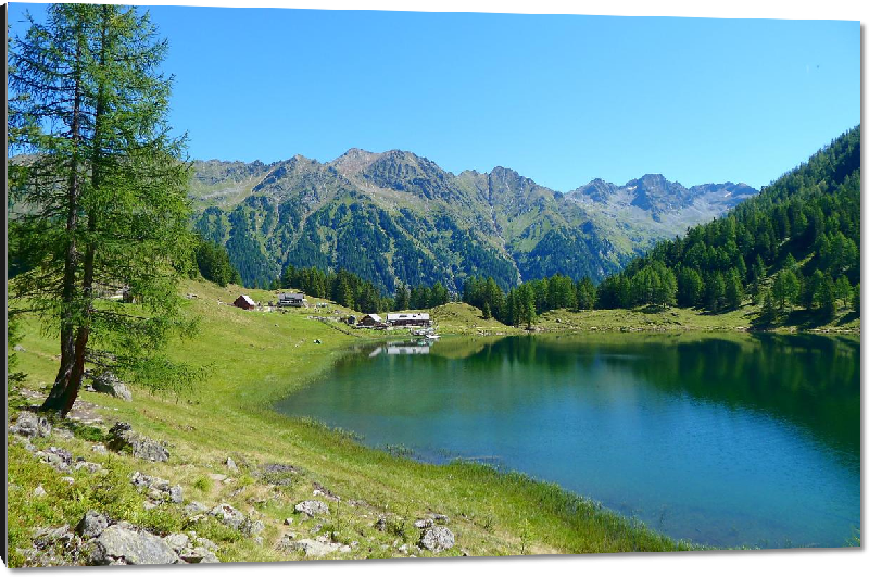 Impression sur aluminium Photo lac de montagne dans les Alpes Autriche
