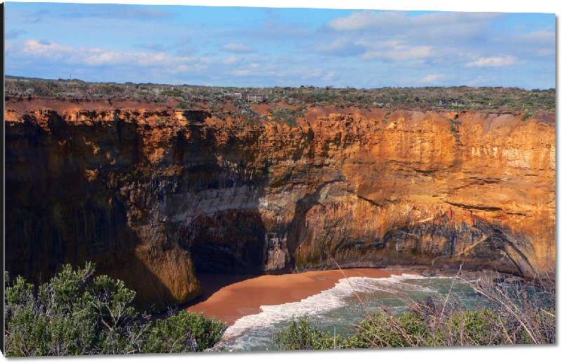 Impression sur aluminium Photo rocher côte australienne