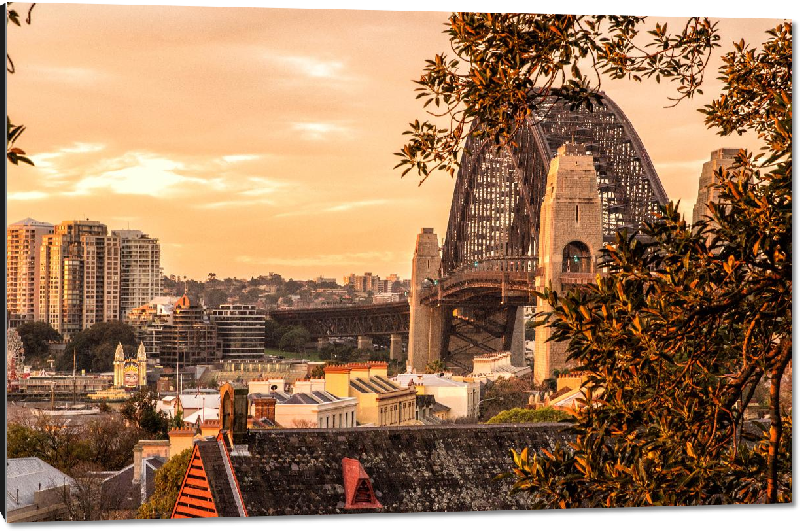 Impression sur aluminium Photo Harbour bridge à Sydney en Australie