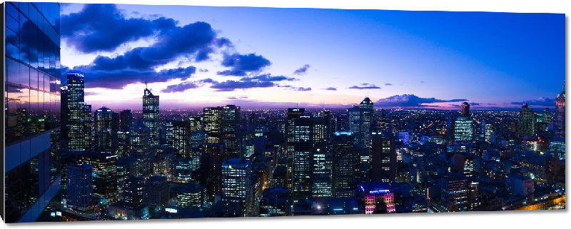 Impression sur aluminium Photo gratte ciel à Melbourne en Australie
