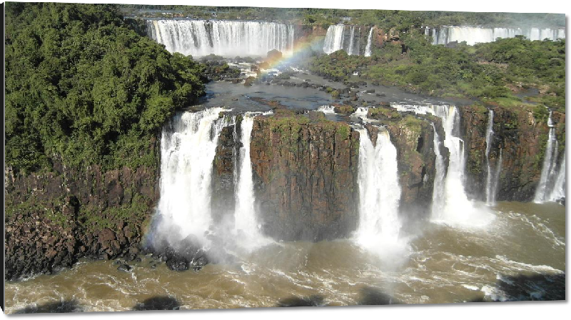Impression sur aluminium Photo des chutes d'Iguazu en argentine