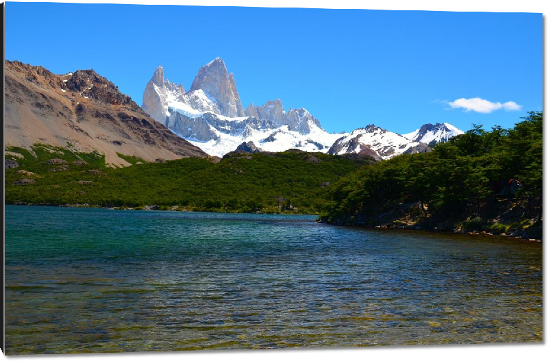 Impression sur aluminium Photo lac de montagne en Patagonie en Argentine